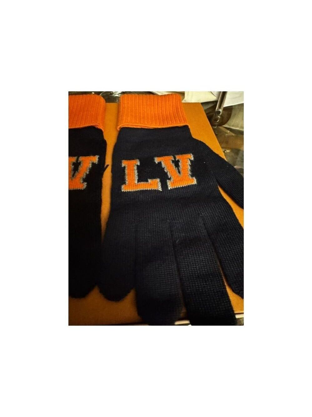 Louis Vuitton Gon Louis Marine Large Navy & Orange Gloves Box, COA - Picture 3 of 14